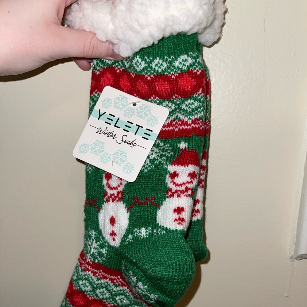 Two sets of slipper socks